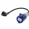 Adattatore femmina P17 maschio 230V 16A con cavo IP44 64000210--IMN PIECESBATEAUX.COM