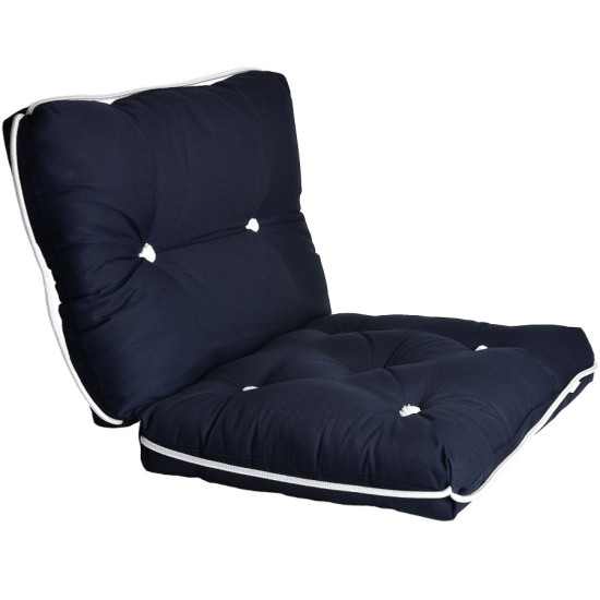 Coussin cockpit double en kapok bleu navy 90700151 PIECESBATEAUX.COM