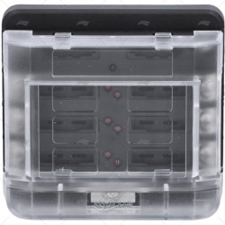 Caja de fusibles ATC de 6 A con tapa, máx. 100 A 65000680 PIECESBATEAUX.COM