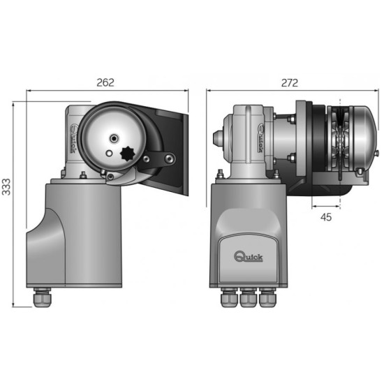 Guindeau Quick BALDER BL2 FF 600W 6mm QB21606--KENT PIECESBATEAUX.COM