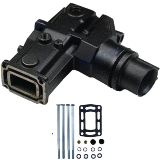 Codo de escape VOLVO GM V6, V8 elevado (1992-2006) MAR627 PIECESBATEAUX.COM