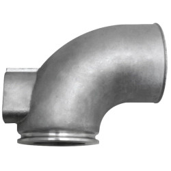 Codo de escape de acero inoxidable VOLVO Diesel D30, D40 MAR261INOX PIECESBATEAUX.COM