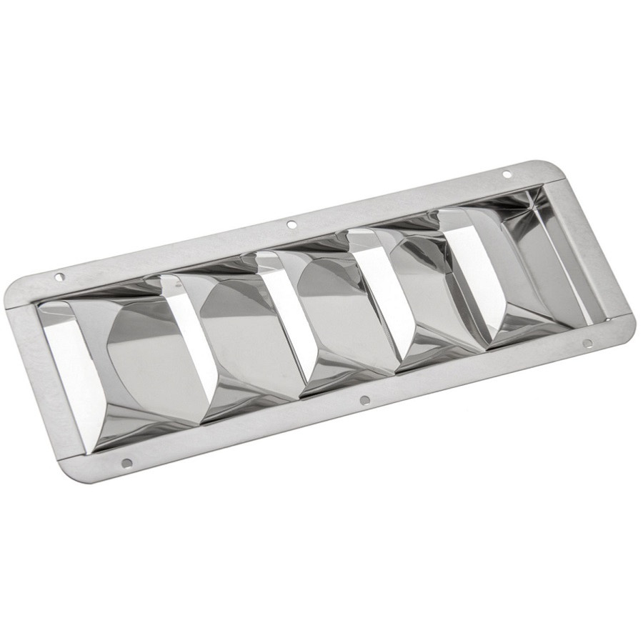 Grille d'aération moteur type Louvres ATTWOOD en inox 5 volets ATW1488-5 PIECESBATEAUX.COM