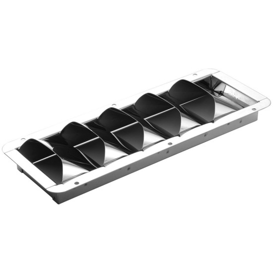 Griglia di aerazione motore tipo Louvres ATTWOOD in acciaio inox a 5 alette ATW1488-5 PIECESBATEAUX.COM
