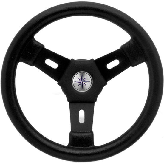 ELBA steering wheel, black, 300 mm diameter 51250056 PIECESBATEAUX.COM
