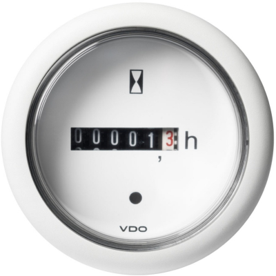 Horamètre VDO Viewline Ø52mm Blanc
