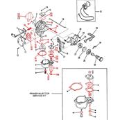 Kit Carburateur MERCURY MARINER 6-15Cv 2Temps