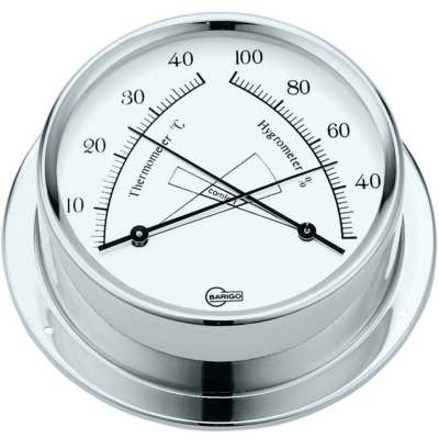 Thermomètre + Hygromètre Inox Poli Regatta (Ø100)