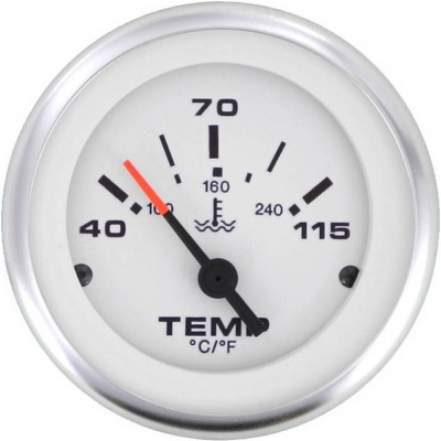Indicateur de température d'eau VEETHREE (Lido Pro) 40-120°C type VDO