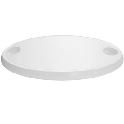 Plateau table ovale blanc 76x45cm