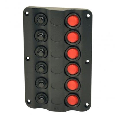 Panneau de Controle 6 Interrupteurs LED 12V